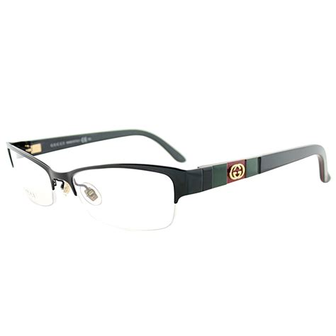 gucci semi rimless eyeglasses.